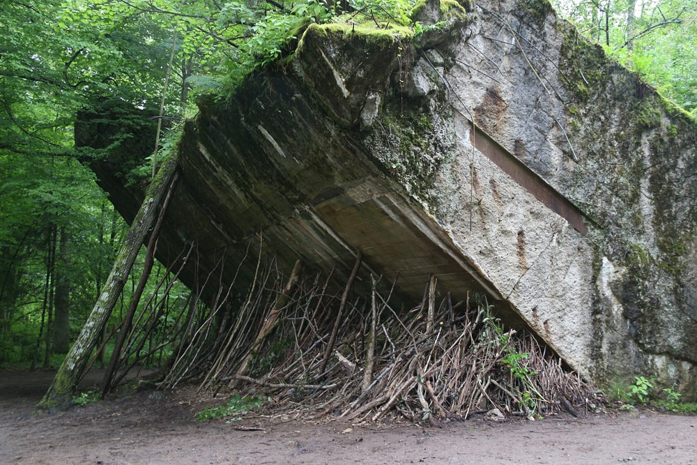 Wilczy Szaniec, przewrócone po detonacji ściany bunkrów
Gierłoż, Mazury 2013
Słowa kluczowe: zielony
